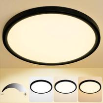 Luz de teto KIWIVIC 16" redonda 28W regulável LED 2800LM Luz de teto KIWIVIC 16" redonda 28W regulável LED 2800LM