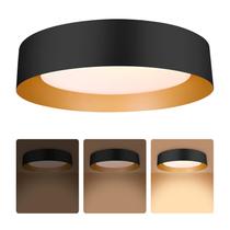Luz de teto LED Bargeni de 42 cm 30W regulável em preto fosco Luz de teto LED Bargeni de 42 cm 30W regulável em preto fosco