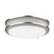 Luz de teto LED DYMOND 14" 4000K de níquel escovado regulável