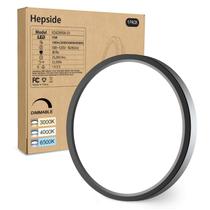 Luz de teto LED Hepside de 7,5" 15W regulável 3CCT preta