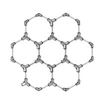 Luz De Teto LED Hexagonal Em Forma De Colmeia AC85-265V Para Oficina De Reparação De Carros
