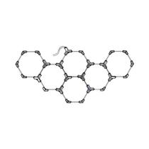 Luz De Teto LED Hexagonal Em Forma De Colmeia AC85-265V Para Oficina De Reparação De Carros