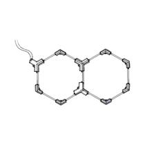 Luz De Teto LED Hexagonal Em Forma De Colmeia AC85-265V Para Oficina De Reparação De Carros