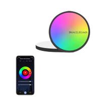 Luz De Teto LED Inteligente WiFi Bluetooth 24W RGB WW CW Lâmpada Redonda Controle Por Voz Alexa Luz De Teto LED Inteligente WiFi Bluetooth 24W RGB WW CW Lâmpada Redonda Controle Por Voz Alexa