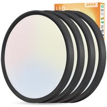 Luz de teto LED OFFIY 16" 32W 3480LM 3000-6000K preta