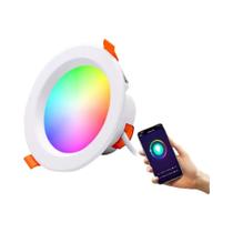 Luz De Teto LED RGB CCT Inteligente 10W Controle Por APP Luz De Painel Redonda Para Sala De Jantar Luz De Teto LED RGB CCT Inteligente 10W Controle Por APP Luz De Painel Redonda Para Sala De Jantar