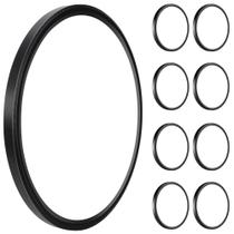 Luz de teto LED WKONCLDY 12" 28W 3200lm 5000K 110V preta, pacote com 8