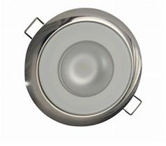 Luz de teto Lumitec Mirage LED em aço inoxidável polido