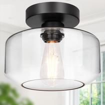 Luz de teto Lynnoland 22cm de vidro transparente 800lm LED Luz de teto Lynnoland 22cm de vidro transparente 800lm LED