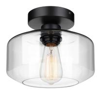 Luz de teto MaxVolador Industrial Semi Flush Mount Clear Glass