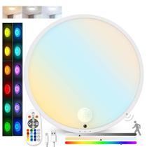 Luz de teto Molrebe Sensor de movimento recarregável 15 cores