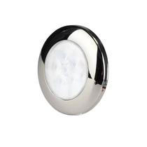 Luz de Teto ou Cabine Redonda Branca Fria 6000K Acabamento em Aço Inox Luz de Teto ou Cabine Redonda Branca Fria 6000K Acabamento em Aço Inox