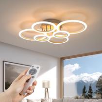 Luz de teto OUQI Modern LED 72W 6400LM com controle remoto de 80cm