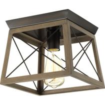 Luz de teto Progress Lighting Briarwood Farmhouse Flush Mount