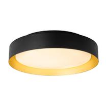 Luz de teto TIAZFCA 12" 18W em ouro preto regulável 3000K