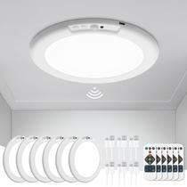 Luz de Teto Wowatt 6 Unidades Recarregável com Sensor de Movimento 19 cm Luz de Teto Wowatt 6 Unidades Recarregável com Sensor de Movimento 19 cm