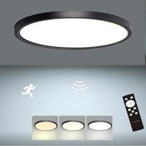 Luz de teto ZSYUBO, sensor de movimento de 30 cm, com fio, 3 cores, 24 W