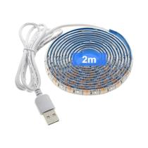 Luz De Tira LED UV Impermeável Roxa 5V DC 2835 0,5M 1M 2M Fita De Corda USB Para Fluorescência De DJ