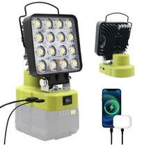 Luz de trabalho LED Meroukou 34W 5000LM com bateria Ryobi 18V