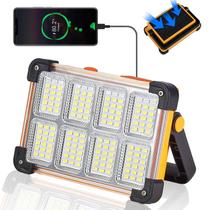 Luz de trabalho solar recarregável YXQUA 120W 10000LM com suporte