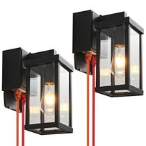 Luz de varanda JOKAONOTL Dusk to Dawn 30 cm à prova d'água 2 GFCI Luz de varanda JOKAONOTL Dusk to Dawn 30 cm à prova d'água 2 GFCI