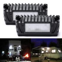 Luz de varanda LED MICTUNING 12V 750LM RV Exterior Pacote com 2 Luz de varanda LED MICTUNING 12V 750LM RV Exterior Pacote com 2