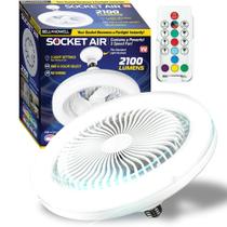 Luz de ventilador de teto Bell+Howell Socket Air Wireless 6500K