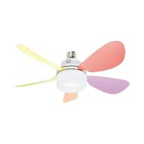 Luz De Ventilador De Teto LED Regulável E27 Com Controle Remoto Para Sala De Estar, Estudo E Quarto Luz De Ventilador De Teto LED Regulável E27 Com Controle Remoto Para Sala De Estar, Estudo E Quarto