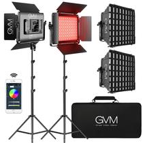 Luz de vídeo GVM 1000D RGB LED com 2 Softboxes com controle Bluetooth Luz de vídeo GVM 1000D RGB LED com 2 Softboxes com controle Bluetooth