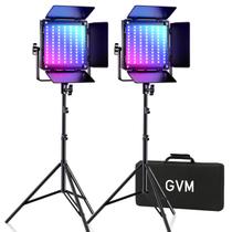 Luz de vídeo GVM 800D RGB LED 40W com kit APP Control 2PCS Luz de vídeo GVM 800D RGB LED 40W com kit APP Control 2PCS