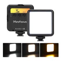 Luz De Vídeo LED Bicolor 2500K-7000K Portátil Com Suporte Para Câmera Para DSLR, Filmadora, Gopro,