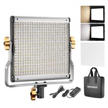 Luz de vídeo: LED bicolor regulável, regulável, 480 contas 3200-5600K Luz de vídeo: LED bicolor regulável, regulável, 480 contas 3200-5600K