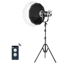 Luz de vídeo LED GVM SD200D 200W com lanterna Softbox 93000lux