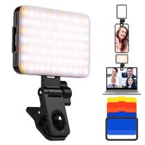 Luz de vídeo LED K&F Concept Clip Fill com filtro de 4 cores 2000mAh