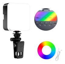 Luz de vídeo LED KF Concept Clip Fill com filtro de 4 cores 2000mAh