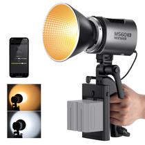 Luz de vídeo LED Neewer MS60B 65W 40000lux @1m CRI 97+ Silver