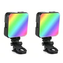 Luz de Vídeo LED Portátil OEM Luz Portatil de Led para Câmera de Celular 2700K 5600K RGB Preto Luz de Vídeo LED Portátil OEM Luz Portatil de Led para Câmera de Celular 2700K 5600K RGB Preto