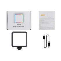 Luz De Vídeo LED RGB 1800mAh Recarregável Mini Painel LED Para Foto Vídeo YouTube TikTok