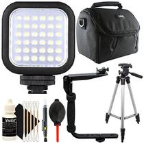 Luz de vídeo LED, suporte de flash, caneta de lente, kit de soprador de pó