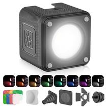 Luz de vídeo LED ULANZI L1 PRO à prova d'água IP68 com 8 filtros