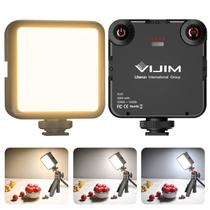 Luz de vídeo LED VIJIM VL81 com 3 baterias Cold Shoe 3000mAh