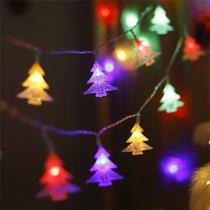 Luz Decorativa Natalina AL-4741 28 Árvores de Natal LED, Fio Transparente, 110V, Luz Colorida - Dragão
