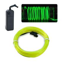 Luz eletroluminescente El Wire de 9 pés com bateria verde Luz eletroluminescente El Wire de 9 pés com bateria verde