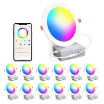 Luz embutida inteligente ChangM 4 em 12 W RGB+CCT Alexa 120 V