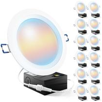 Luz Embutida LED Sunco 6" Pacote com 12 Dimerizável 850LM 14W