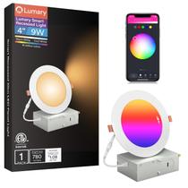 Luz embutida Lumary 4" 9W LED Wi-Fi que muda de cor