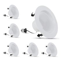 Luz Empotrada LED Feit Electric 4 pulgadas 1000 lúmenes Paquete de 6 Luz Empotrada LED Feit Electric 4 pulgadas 1000 lúmenes Paquete de 6