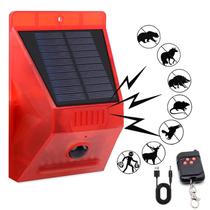 Luz estroboscópica de alarme solar ChunHee Sensor de movimento 129dB IP65 Luz estroboscópica de alarme solar ChunHee Sensor de movimento 129dB IP65