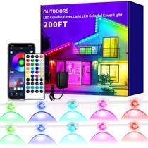 Luz externa Yocrostar 200 pés RGB Eaves com controle de aplicativo IP67