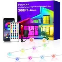 Luz externa Yocrostar 300 pés RGB Eaves com controle de aplicativo IP67